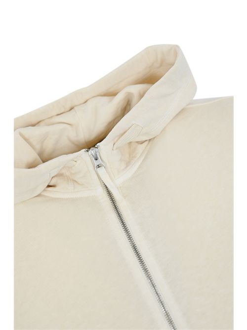 Felpa 6100032 in cotone mafile' Old Effect Ivory STONE ISLAND | 6100032S0060V0193